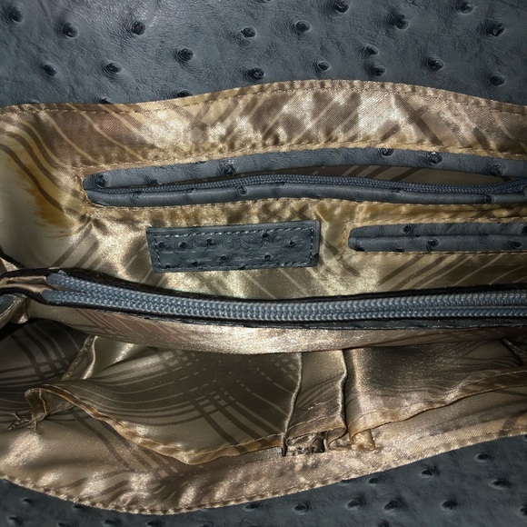 Vintage LONDON FOG ostrich bag - Picture 4 of 5